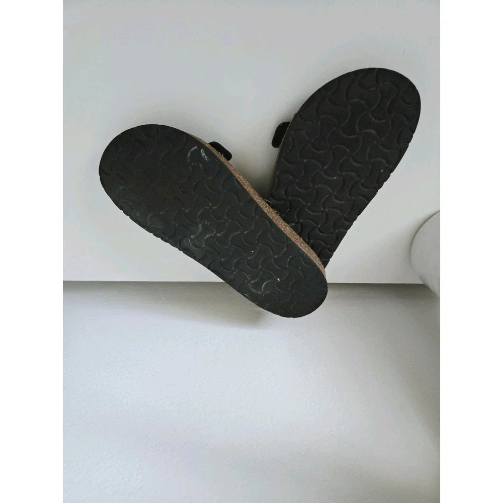 Birkenstock Relax Black Leather Madrid Single Strap Sandals‎ Women's EU38/US7